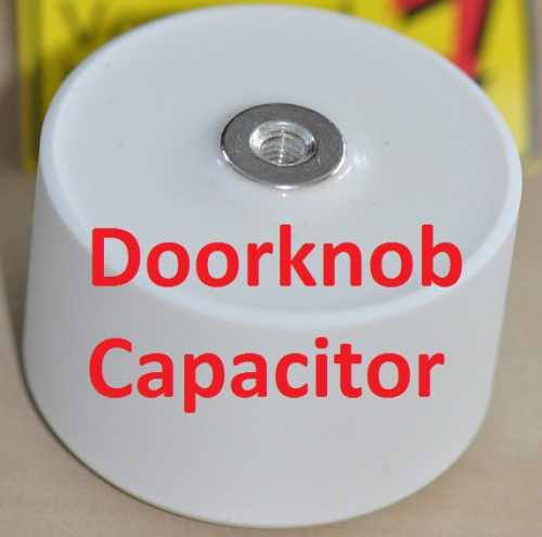 Kondensator 30kV 400pF impulsfest; Doorknob capacitor