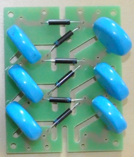 Hochspannungskaskade -25kV Hochspannung - Villard high voltage multiplier module