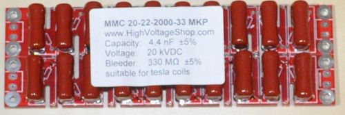 MMC Kondensator 4.4nF 20kV Tesla coil cap impulsfest - new version