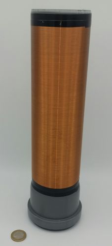 Teslaspule: 32x7,5 cm - 1000 Wdg. - 0,2mm, Tesla Coil Spule