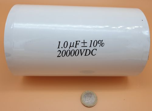 Pulskondensator 20kV 1000nF, 1800 A high current, Pulse Kondensator, 1 Stk.