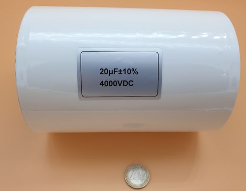 Pulskondensator 4kV 20.000nF, 4000 A high current, Pulse Kondensator, 1 Stk.