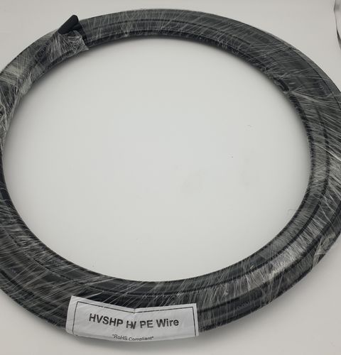 Hochspannungskabel PE/PVC 80kV 10m - HV Kabel verlustarm, schwarz